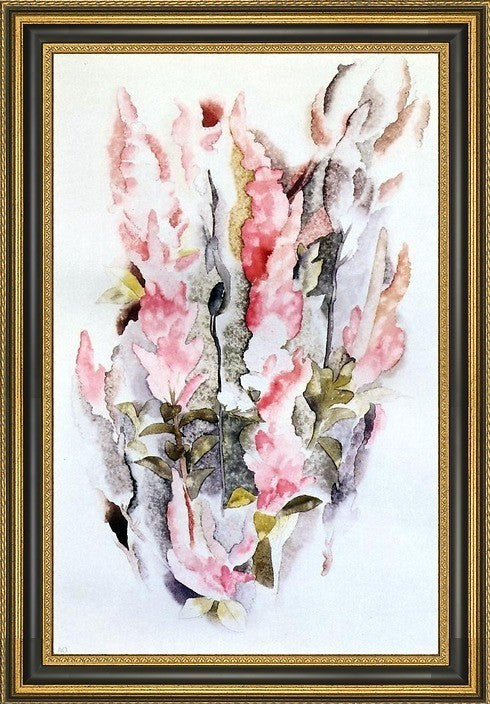 Charles Demuth Prince's Feathers Framed Premium Canvas Print, 16"x24"