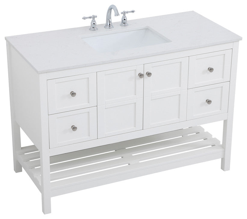 Tucker White 48" Single Sink Bathroom Vanity