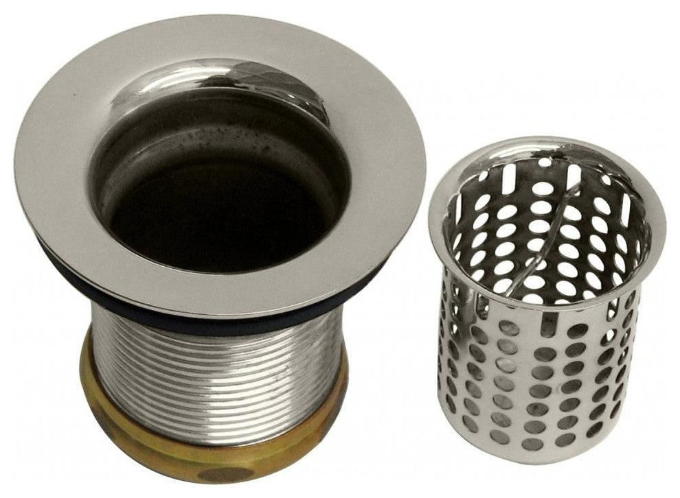 Junior Basket Style Bar Strainer In Polished Nickel