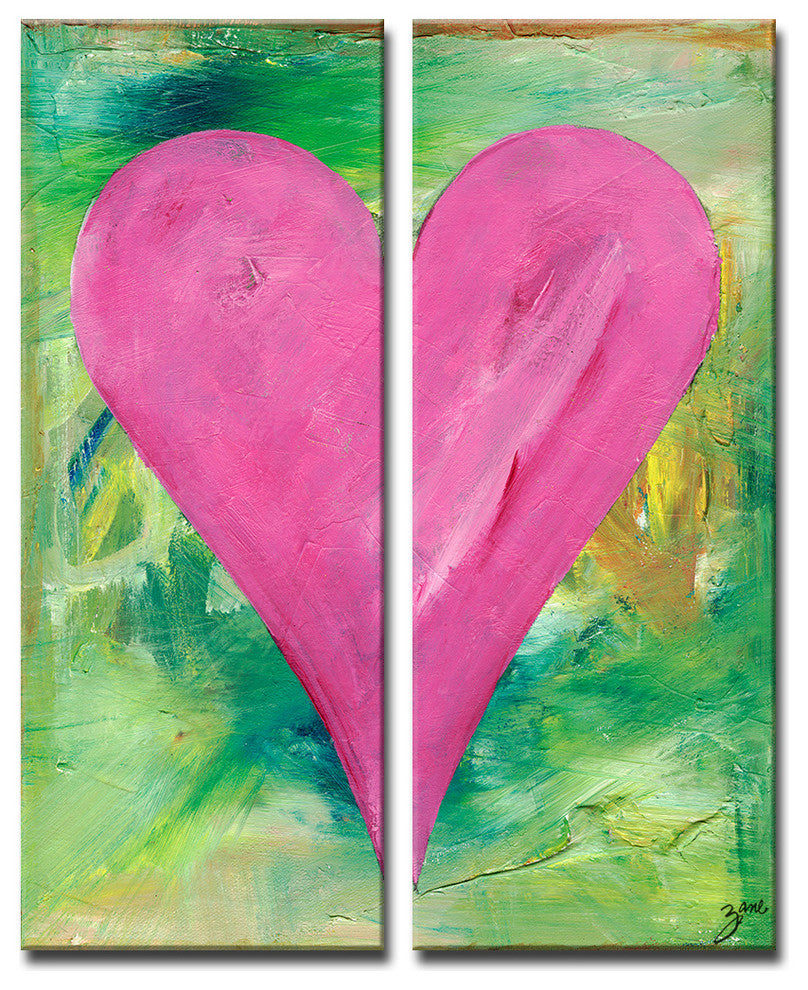 Heartwork "Los Angeles" 2-Piece Canvas Art Set, 30"x12