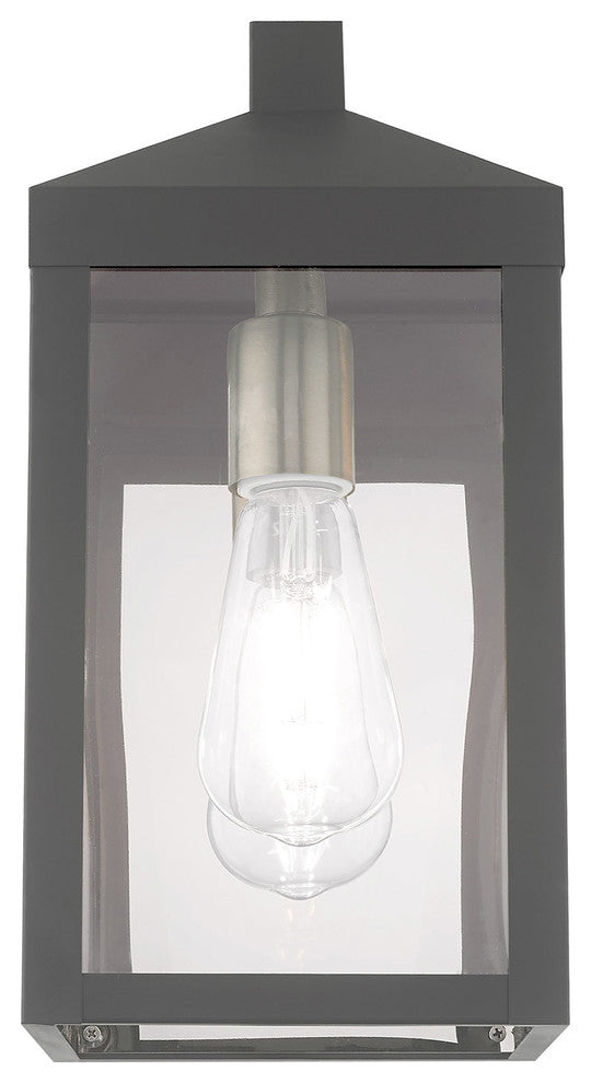 Livex Lighting Scandinavian Gray 1-Light Outdoor Wall Lantern