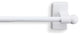 Magnetic Curtain Rod 17-30", White