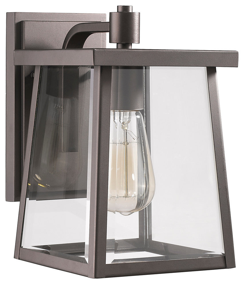 Gabriel 1-Light Rubbed Bronze Outdoor Wall Sconce 10"