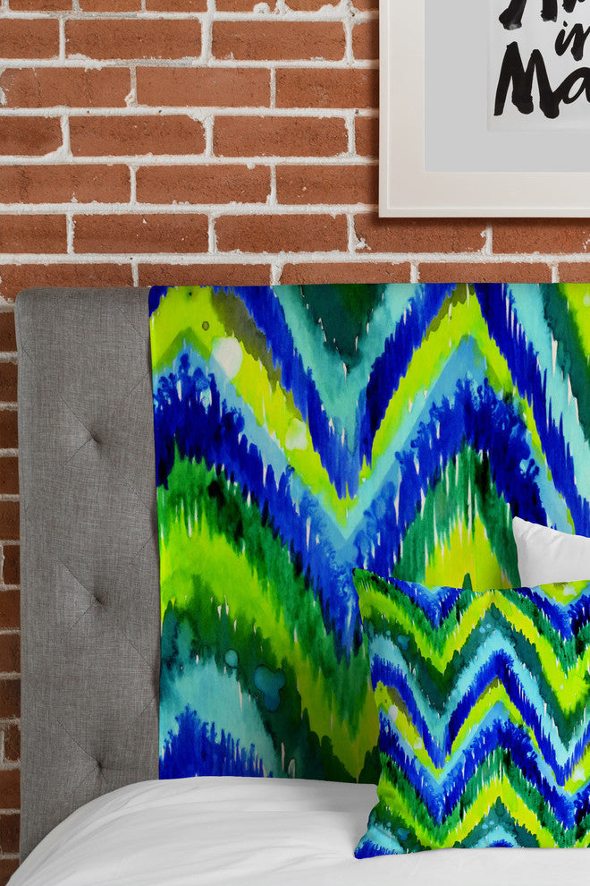 Deny Designs Cayenablanca Green Chevron Tapestry