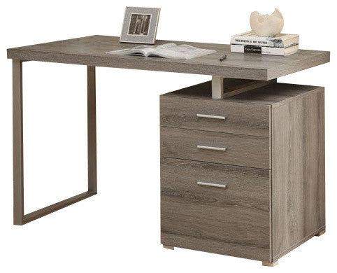 Computer Desk - 48"L / Dark Taupe Left Or Right Facing