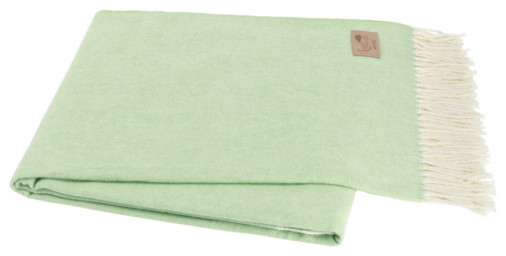 Italian Herringbone Throw, Agave