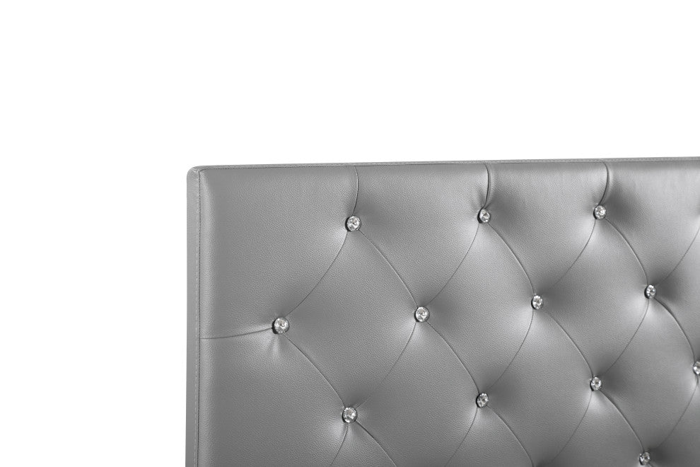 Novo 2 Headboard, Light Gray, Queen