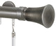 Dec Traverse Rod 2 With Tama 40 Finial, Antique Silver, Silver, 132