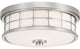 Quoizel QF3413BN Two Light Flush Mount, Brushed Nickel Finish