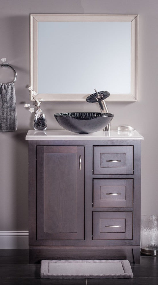 Novatto NOHP-G023 GODERE Thick Tempered Glass Vessel Bathroom Sink