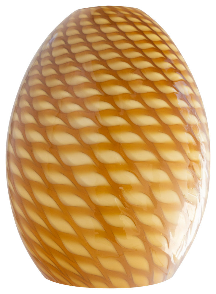 Firebird Brandy Pendant Glass Shade, Amber Firebird