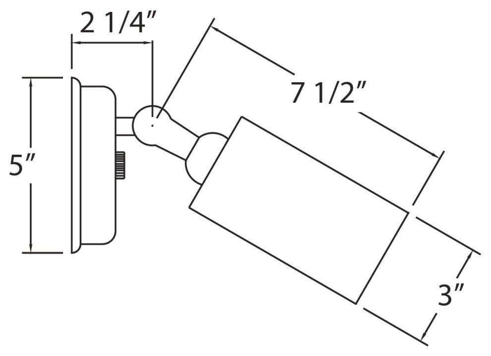 NICOR Single Cylinder Bullet Outdoor Lighting, White