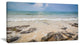 "Rocks on Typical Tropical Beach" Beach Canvas Wall Art, 1 Panel, 60"x28"