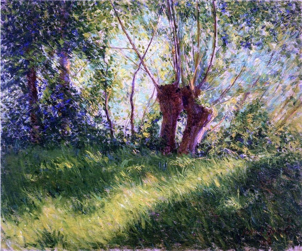 John Leslie Breck Willows Premium Canvas Print