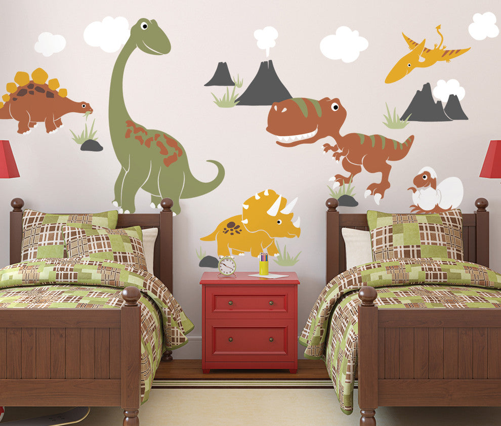 Dinosaur Wall Decal, Scheme C