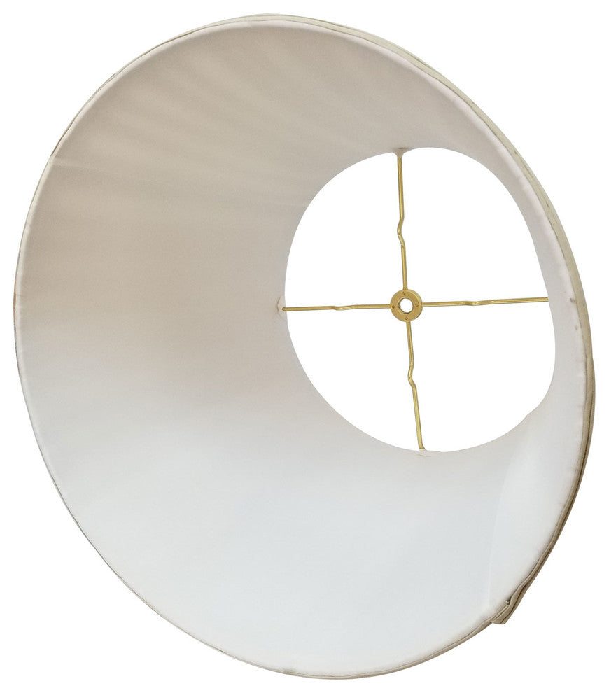 Royal Designs Empire English Pleat Basic Lampshade, Eggshell, 10"x14.5"x10"