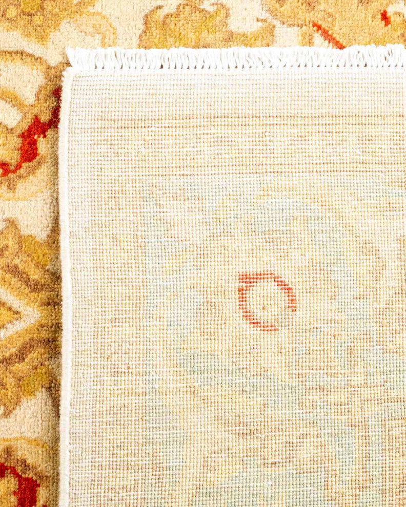 Ottoman, One-of-a-Kind Hand-Knotted Area Rug Ivory, 4' 2" x 6' 3"