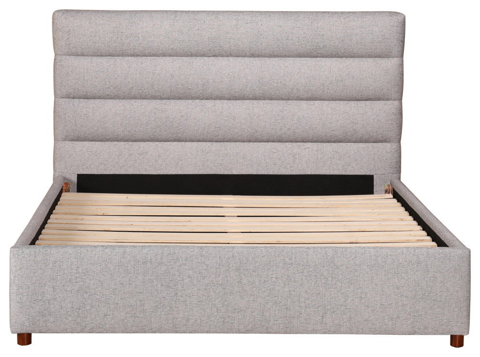 Takio Queen Bed Light Grey