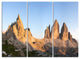 "Tre Cime and Monte Paterno at Sunset" Metal Wall Art, 3 Panels, 36"x28"