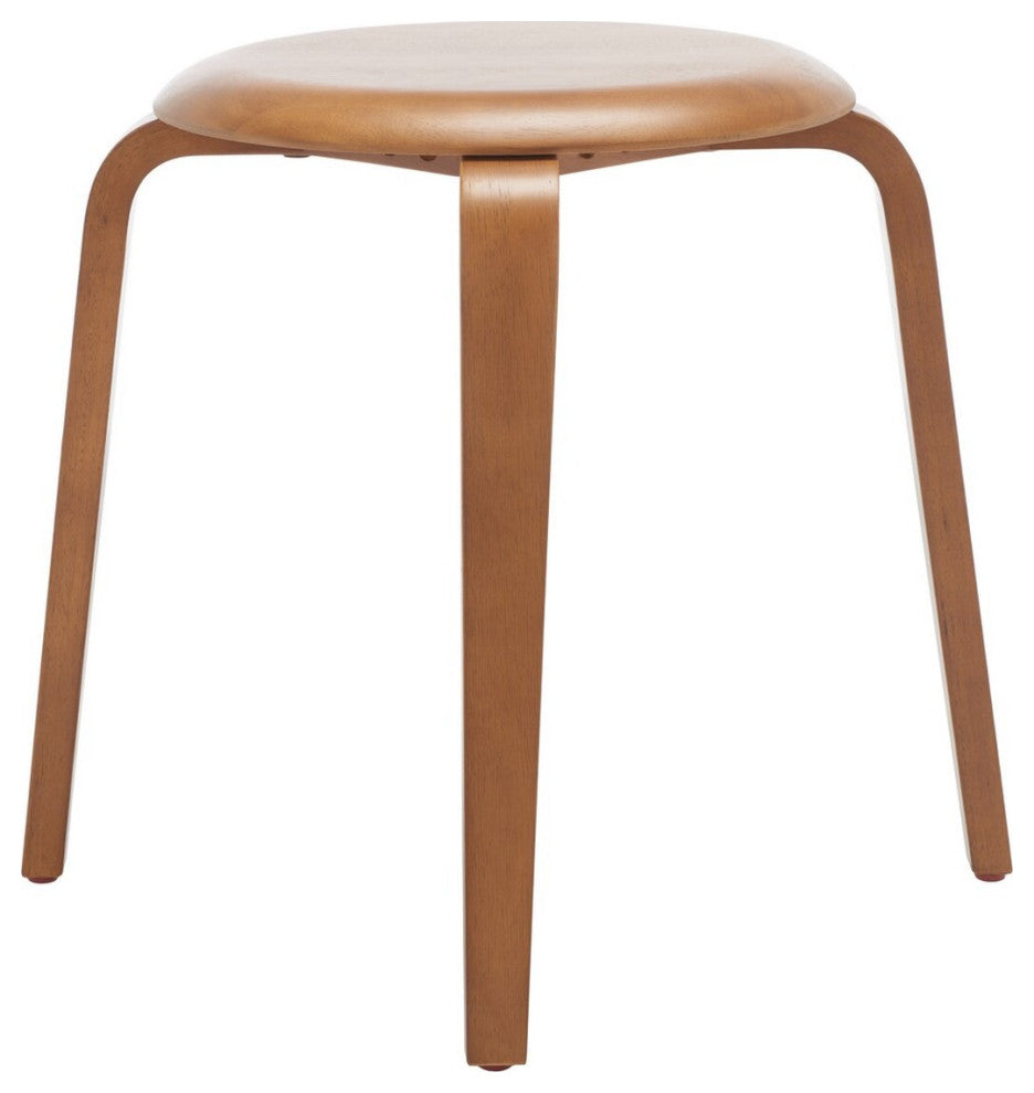 Safavieh Luella Stackable Stool, Walnut
