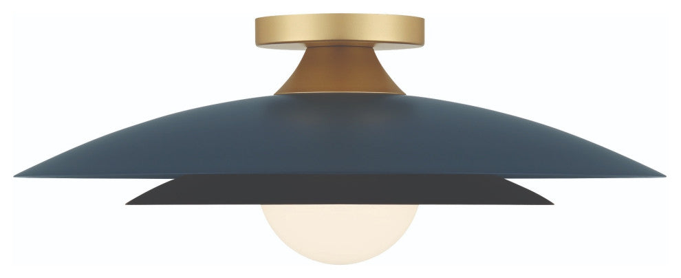 Welsh 1 Light LED 18" Sconce, Blue