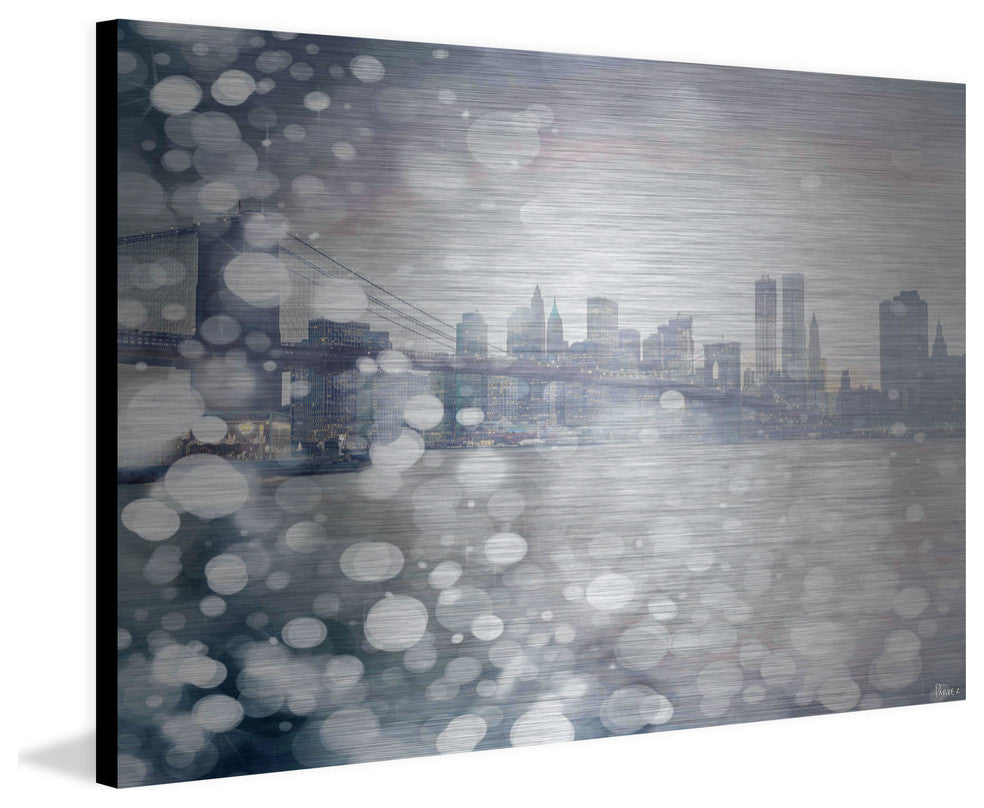 "Down Town" Print on Brushed Aluminum, 60"x40"