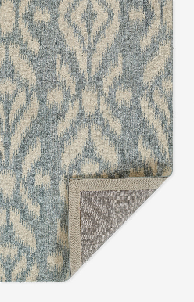 Momeni Leiden Hand Tufted Wool Light Blue Area Rug 8' X 10'