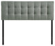 Modern Contemporary Bedroom Queen Headboard Gray