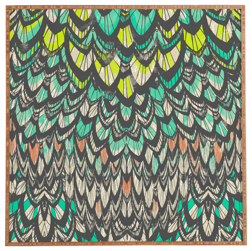 Deny Designs Pattern State Flock Framed Wall Art