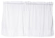 Holden Solid White Kitchen Curtain, 24" Tier