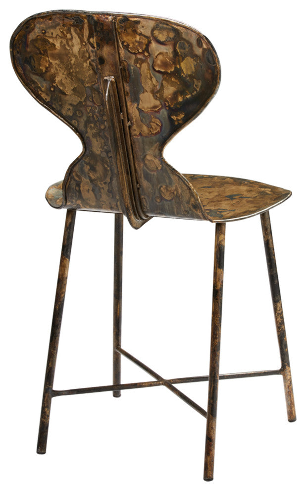 McCallan Metal Chair, Acid Washed Metal
