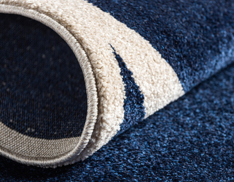 Unique Loom Navy Blue Austin Trellis 5' 0 x 8' 0 Area Rug