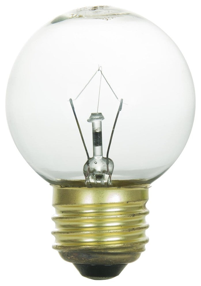 Sunlite Incandescent 40 Watt G16 Globe 350 Lumens Clear Light Bulb, 12 Pack