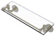 Remi 16" Glass Vanity Shelf with Gallery Rail, Polished Nickel