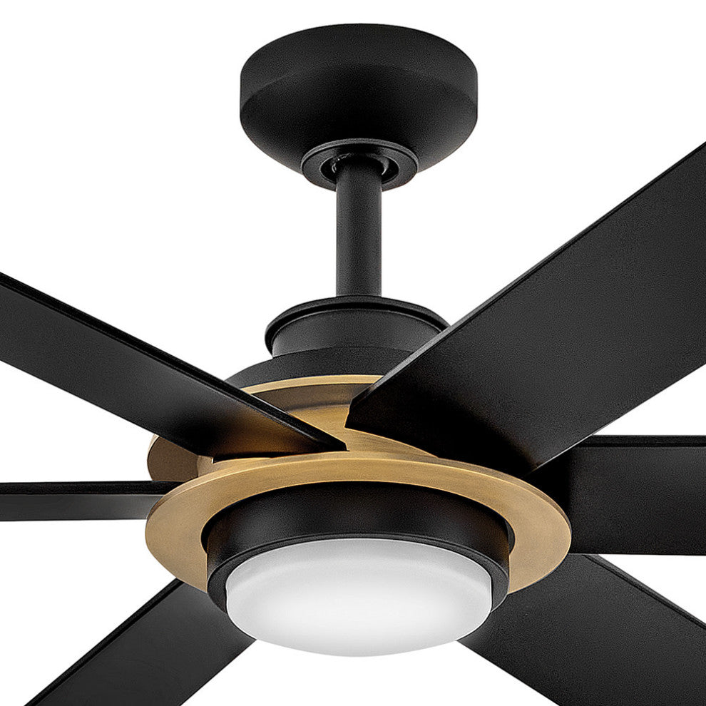 Hinkley Andros 64" Led Smart Fan, Matte Black