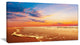"Fascinating Beach With Flowing Waves" Contemporary Seascape Art Canvas, 40"x20"
