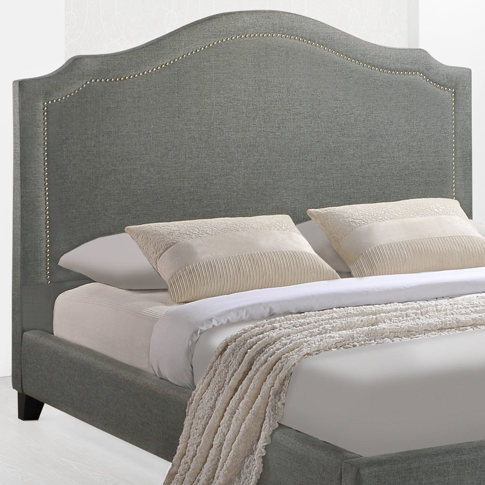 Modern Contemporary Bedroom Queen Bed Frame Gray