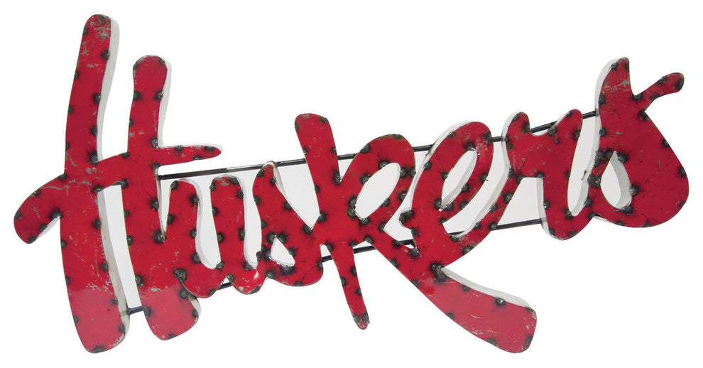 Nebraska Cornhuskers Huskers Recycled Metal Wall Decor