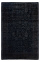 Overdyed One-of-a-Kind Hand-Knotted Area Rug Black, 4' 2" x 6' 4"