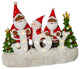 10" Santa and Snowman Tabletop Sign With word "JOY"