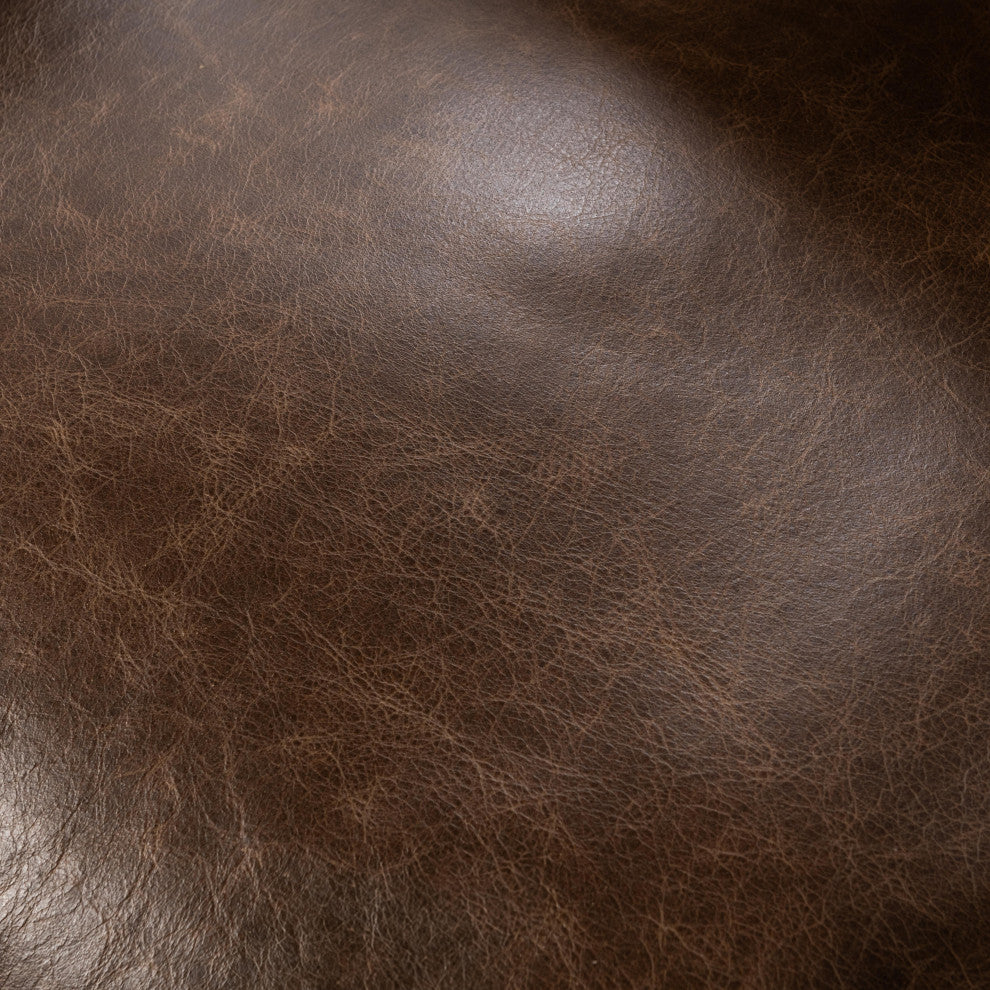 Strapling Leather Dining Chair, Cocoa Brown