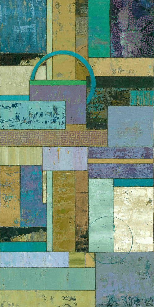 "Fossil Infusion I" Painting Print on Wrapped Canvas by Julie Joy
