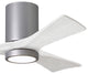 Irene-3HLK 42" Ceiling Fan, LED Light Kit, Brushed Nickel/Matte White