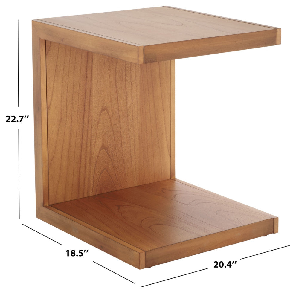 Safavieh Couture Tawney "C" Wood Accent Table, Natural