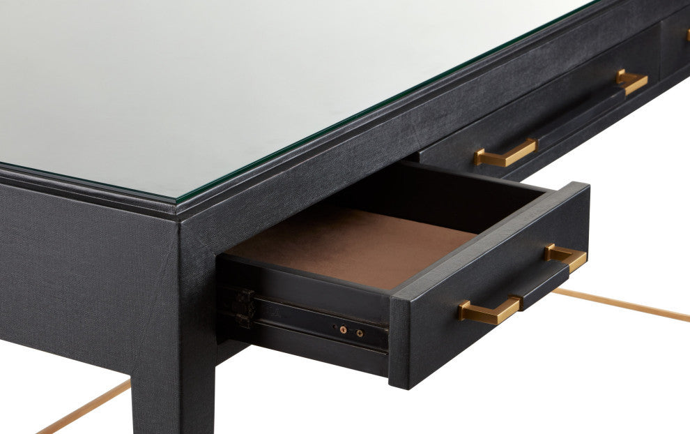 Verona Black Large Desk