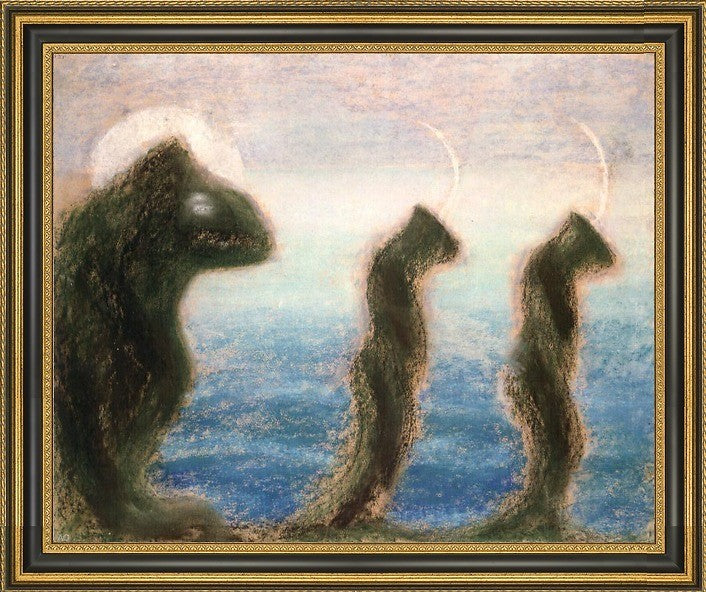 Mikalojus Ciurlionis Composition - 20" x 25" Framed Premium Canvas Print