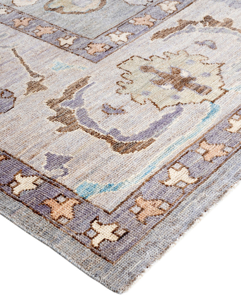 Oushak One-of-a-Kind Hand-Knotted Area Rug Gray, 9'0" x 11'7"