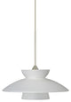 Trilo 1 Light Pendant Lighting, Satin Nickel