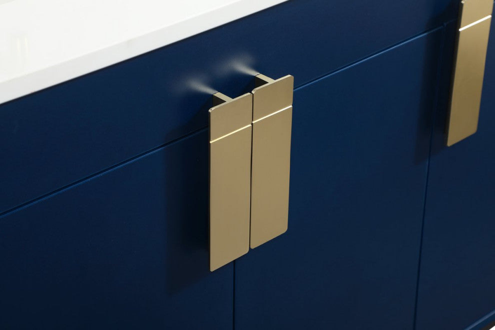 Home Living 22" Modern Blue-Light Bathroom Vanity