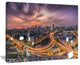"Bangkok S Shaped Express Way" Cityscape Artwork Canvas, 20"x12"